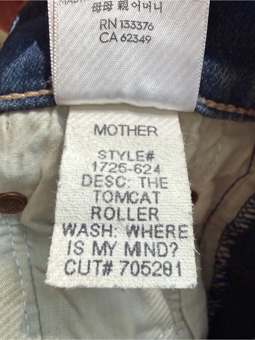 MOTHER denim Tomcat Roller size 27 - Picture 2 of 12